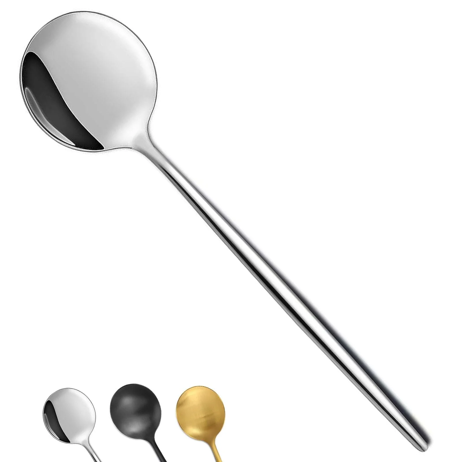 Ложка Bestdin 20 см, набор 12 штук, из нержавеющей стали для дома/ресторанов/вечеринок, можно мыть в посудомоечной машине, фото №1
