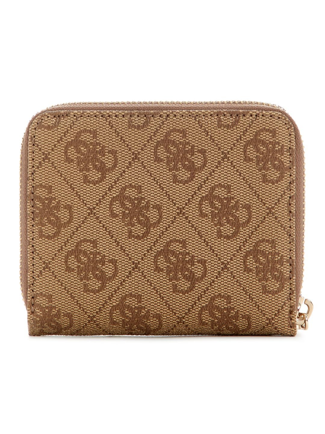 Гаманець GUESS Laurel II SLG Small Zip Around Latte Logo, фото №2