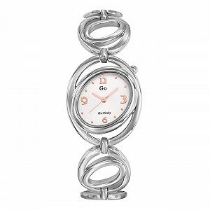 Женские аналоговые часы Girl Only Серебристый 694818 GO с браслетом из нержавеющей стали UGO694818, Серебристый / серебристый, Браслет - Фото 1