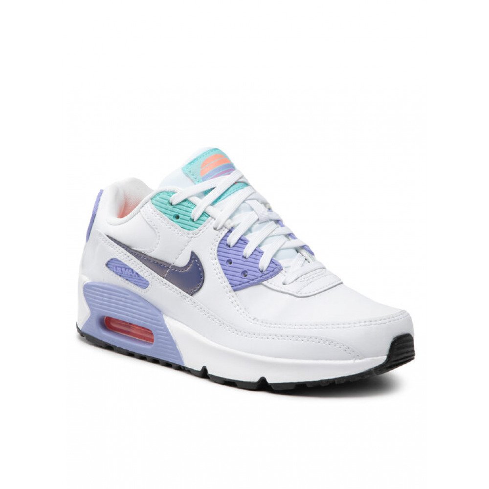 Кроссовки Nike Air Max 90 SE White Dark Purple Dust (GS) Размер 39, фото №3