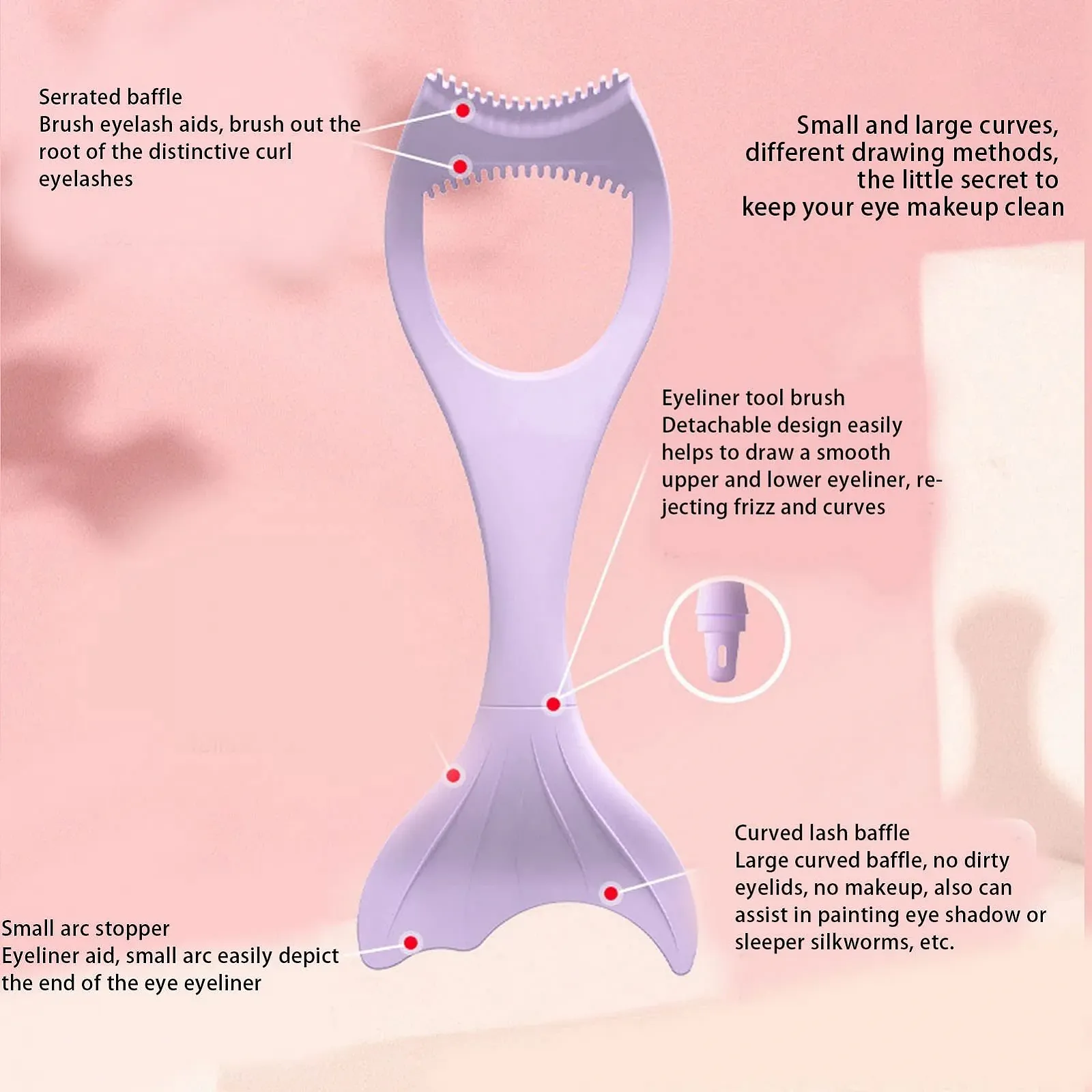 Трафарети для підводки очей, аплікатор, фото №6
