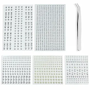 Стрази Блискучі Самоклеючі, Набір 1066 шт. - Фото 1