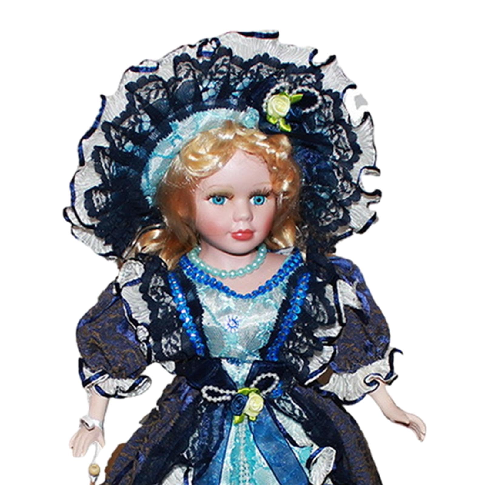 Фигурки Harilla Miniature Porcelain Woman Ceramic Doll 40см Dark Blue, фото №3