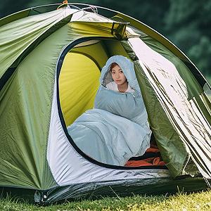 Спальный мешок Dranng Camping Portable Waterproof Compression Bag Cold Weather для крупных людей synthetic.ua - Фото 1