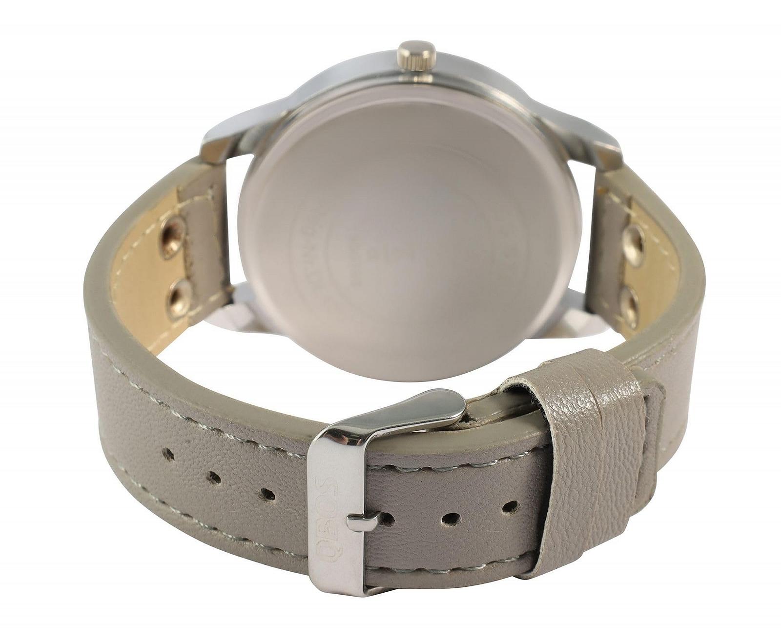 Унисекс часы QBOS с ремешком из искусственной кожи, фото №3