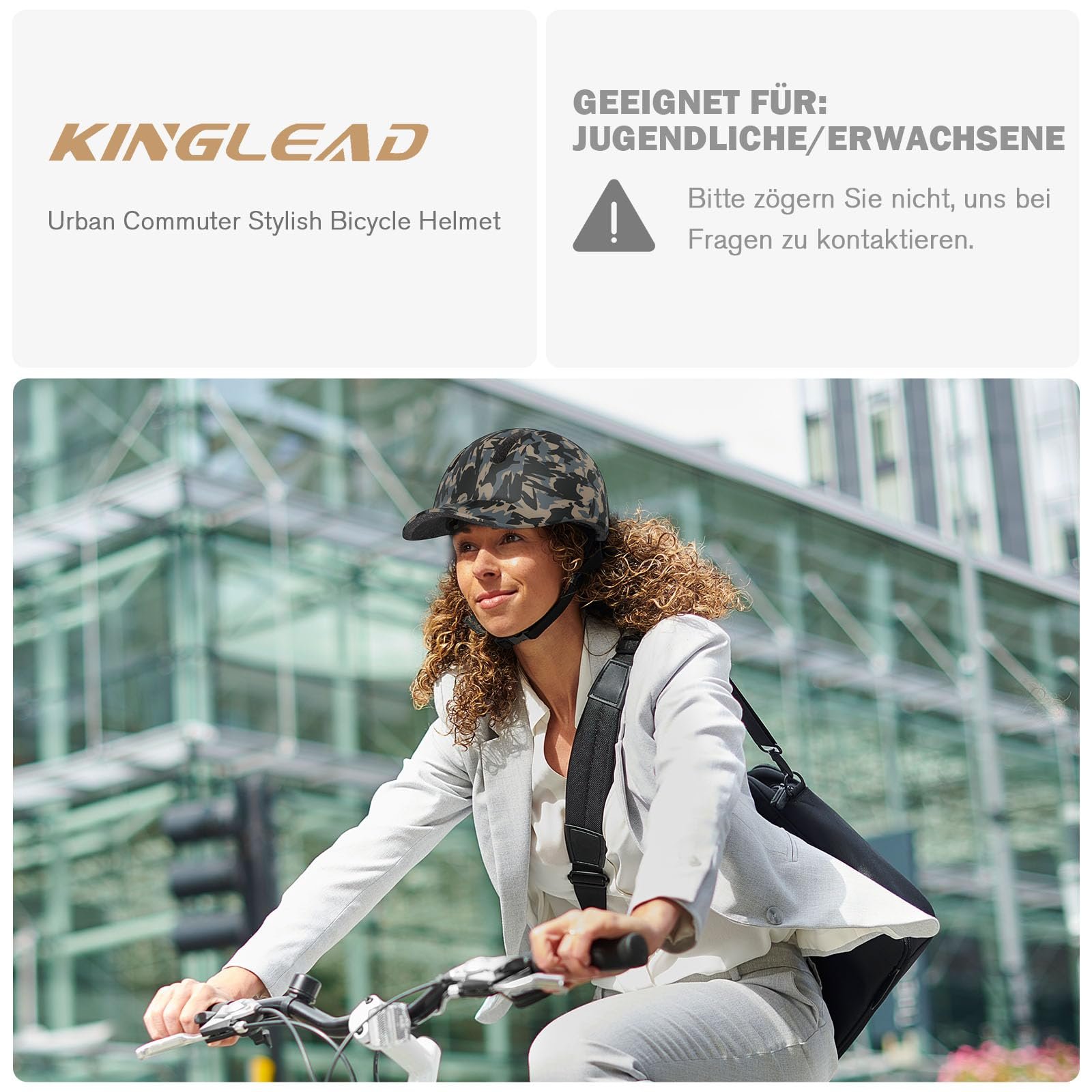 Шолом Велосипедний KINGLEAD Міський Commuter Регульований, фото №3