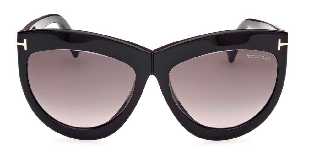 Солнцезащитные очки Tom Ford Doris FT 1112 Черные/Дымчатые с затемнением 59/16/140 Женские, фото №2