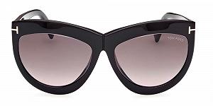 Солнцезащитные очки Tom Ford Doris FT 1112 Черные/Дымчатые с затемнением 59/16/140 Женские synthetic.ua - Фото 1