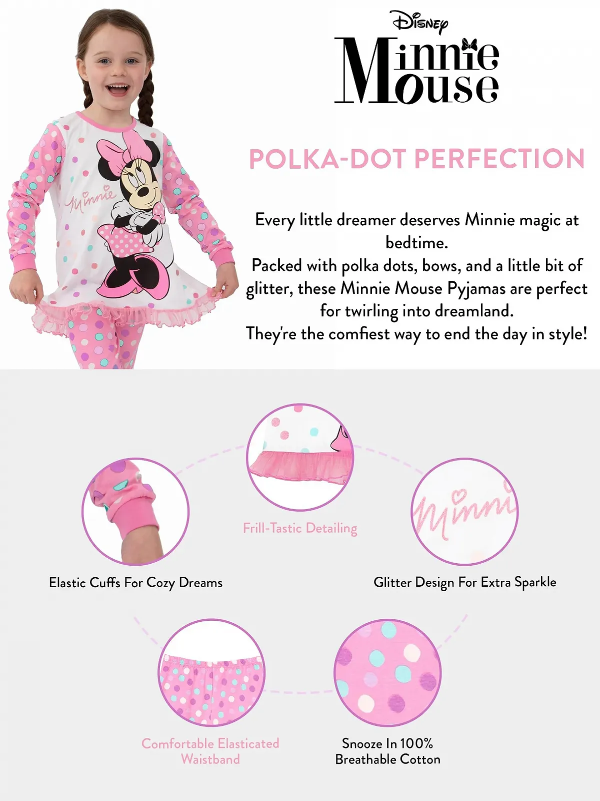 Піжама Minnie Mouse Для Дівчат, фото №4