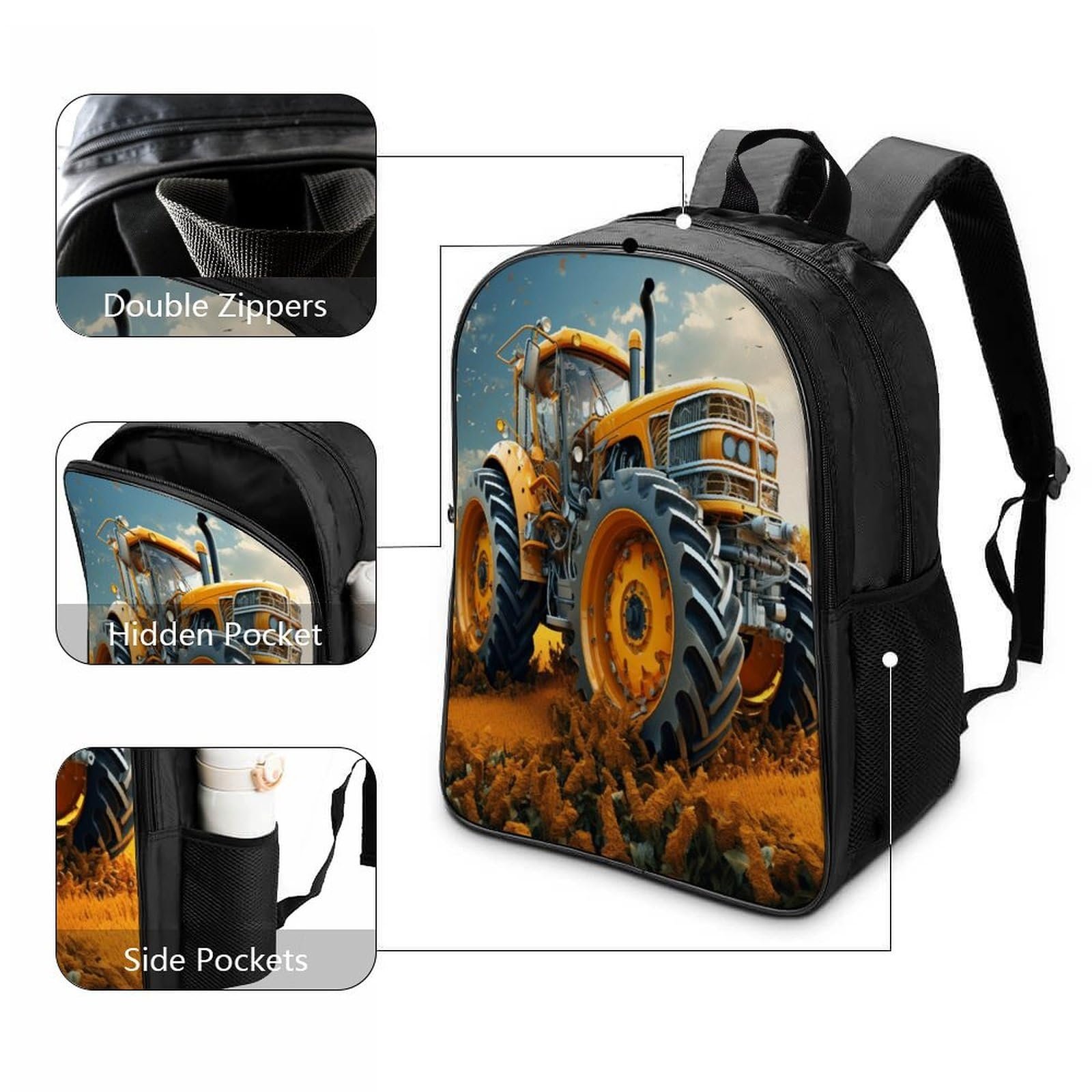 Ранець для школи Tractor RSIUUODNF 40x28x16см, фото №3