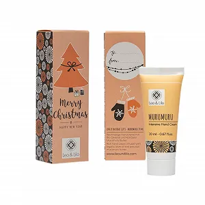 Крем для рук Leo & Lilo Small Greeting - Набор из 3 рождественских подарков Merry Christmas - 3 индивидуально упакованных крема для рук с мурумуру 20 мл - Веганская натуральная косметика synthetic.ua - Фото 1