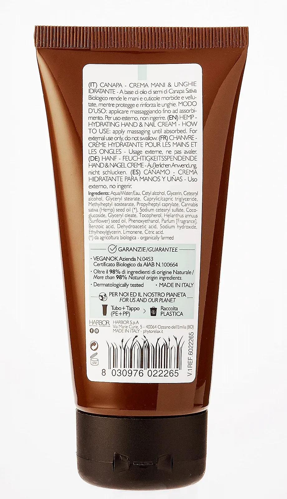 Крем для рук та нігтів Зволожуючий Hemp Phytorelax 75 мл, фото №2