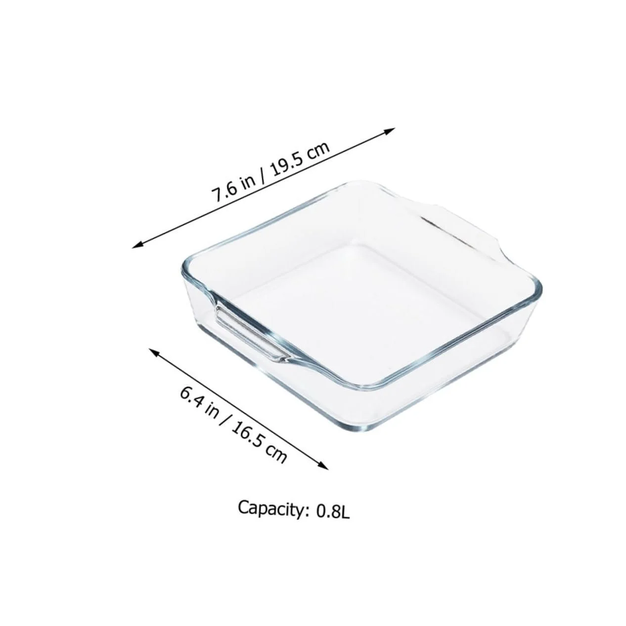 Форма для запекания Термостойкая Овальная с двойной ручкой Легкая очистка, фото №2