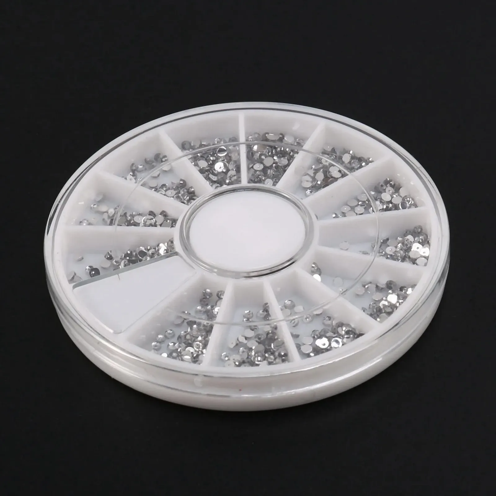 Стразы Серебряные 2 шт. Кристалл для маникюра 1.5мм, фото №4