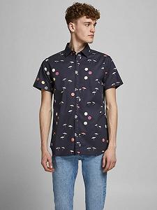 Рубашка Jack&Jones SS 12187953 Dark Tёмно-синий S - Фото 1