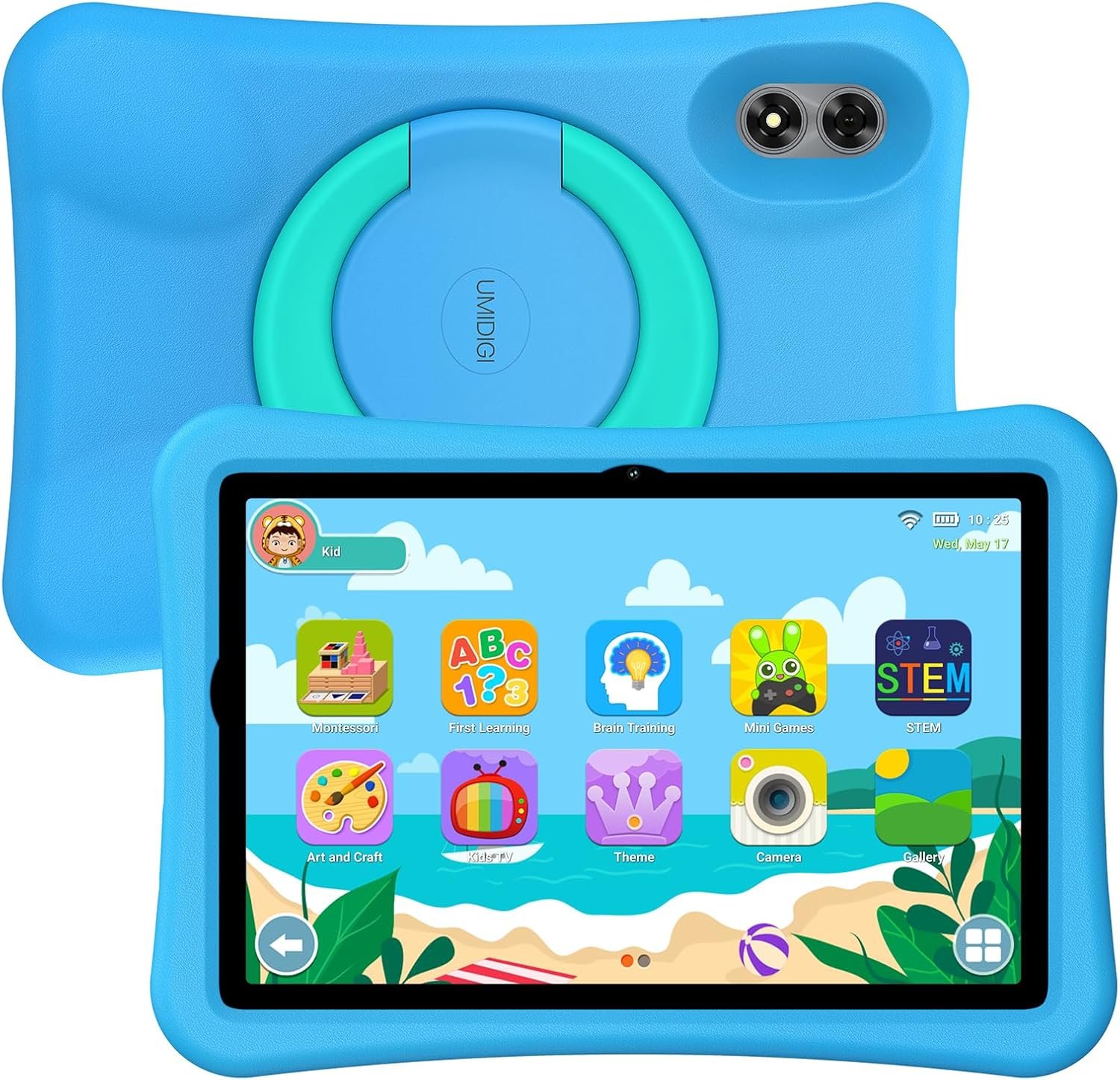 Планшет 10.1" UMIDIGI G1 Tab Kids 4+4/64GB 4 ядра Android 13 6000 mAh Сірий, фото №2