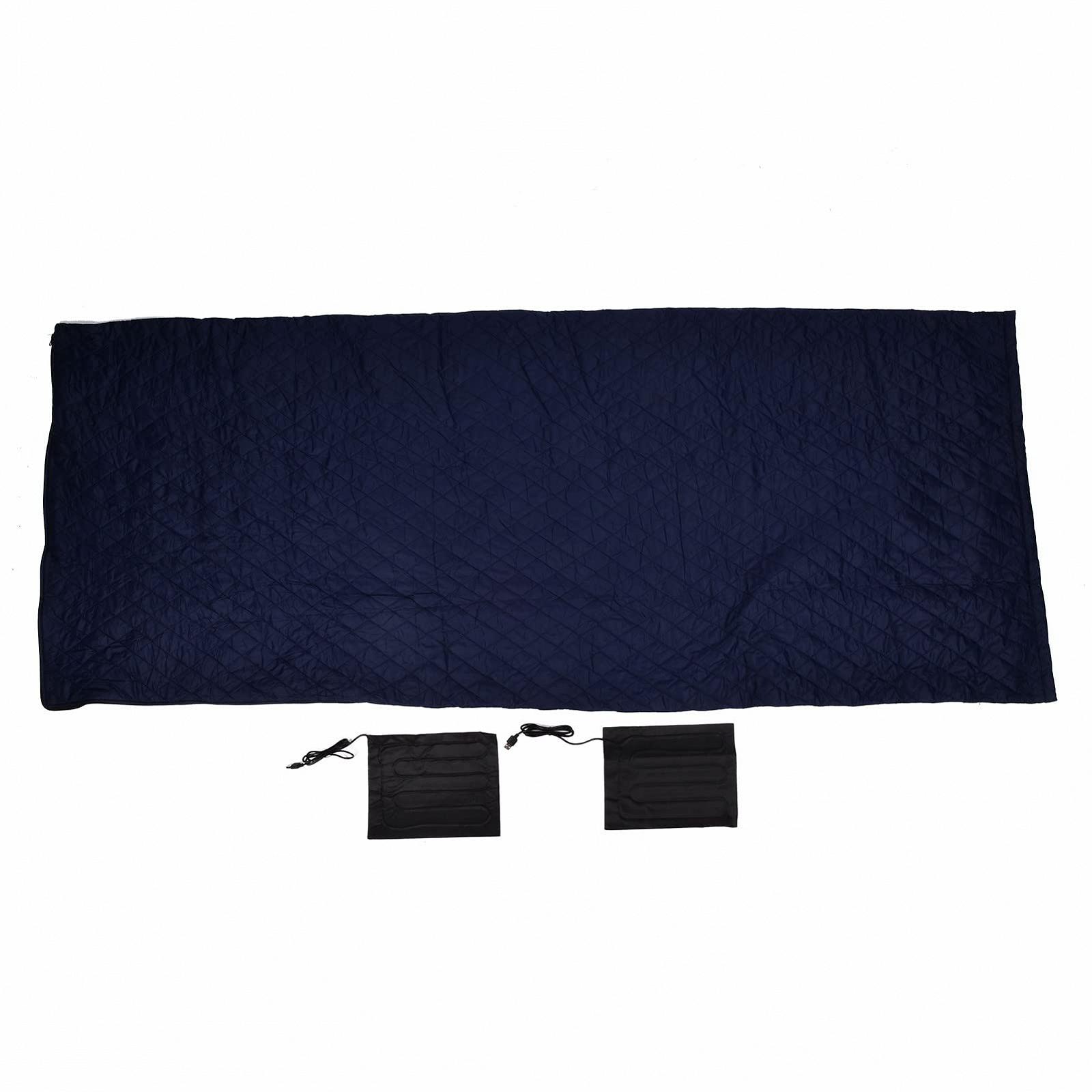 Спальный мешок Kelepu Outdoor USB с подогревом на молнии из полиэстера теплый, фото №1