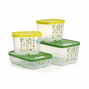 Купить Набор контейнеров для хранения еды Tupperware Fridgesmart 4 шт Без BPA Прозрачный - Фото 1 Набор контейнеров для хранения еды Tupperware Fridgesmart 4 шт Без BPA Прозрачный - Фото 1