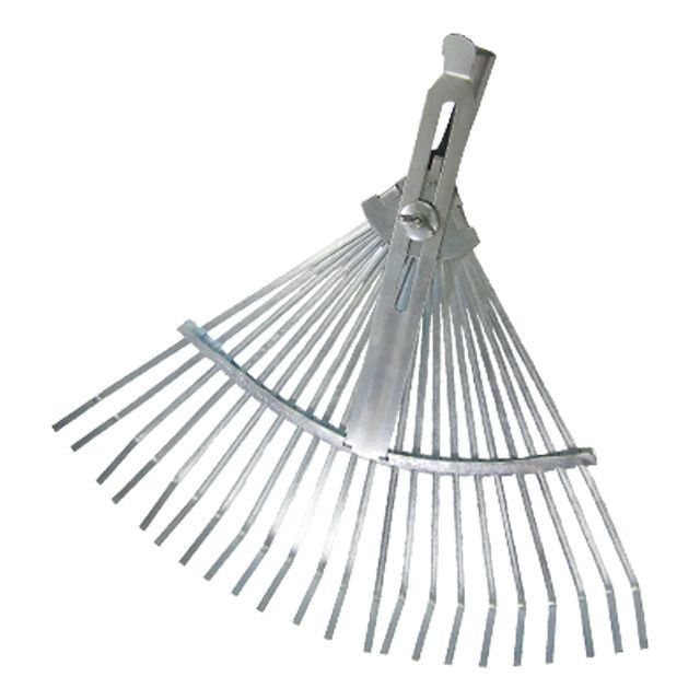 Граблі віялові 22 прути регулювання ширини робочої поверхні INTERTOOL FT-3005, фото №1