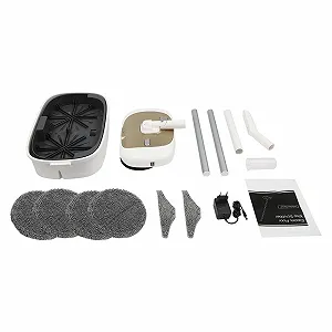 Бездротова електрична швабра 40 W 400 ml 2000 mAh Gold synthetic.ua - Фото 1