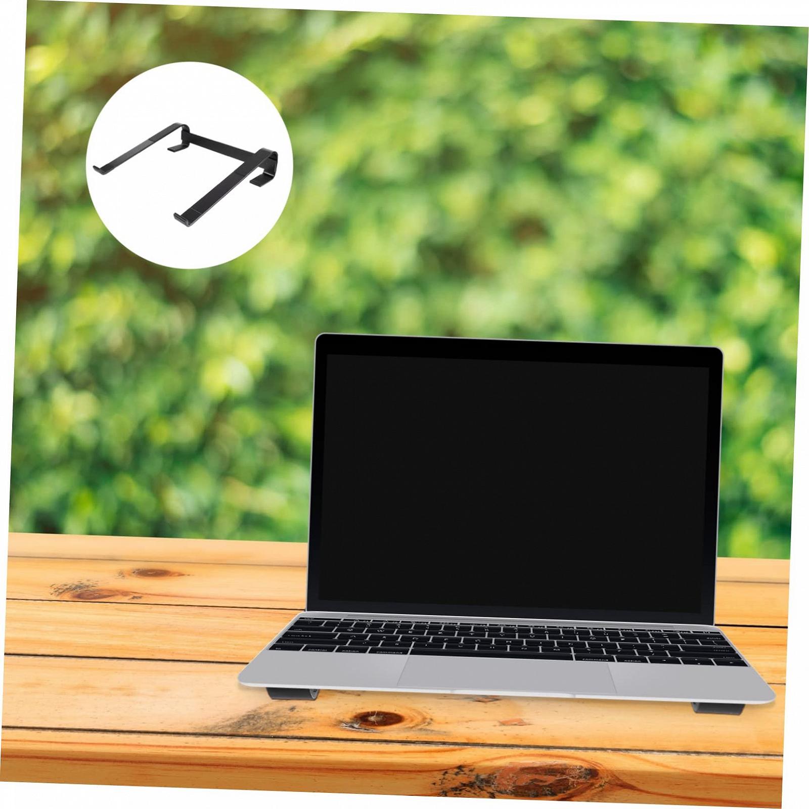 Підставка для ноутбука алюмінієва ергономічна з регулюванням висоти для ноутбуків покращує поставу та зменшує напруження зап'ястя, фото №7