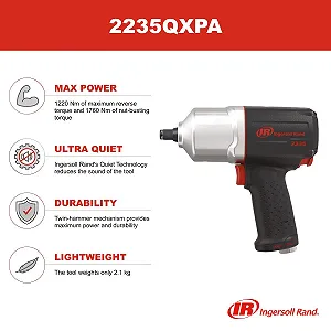 Пневматичний ударний гайковерт Ingersoll rand 2235QXPA / Black synthetic.ua - Фото 1