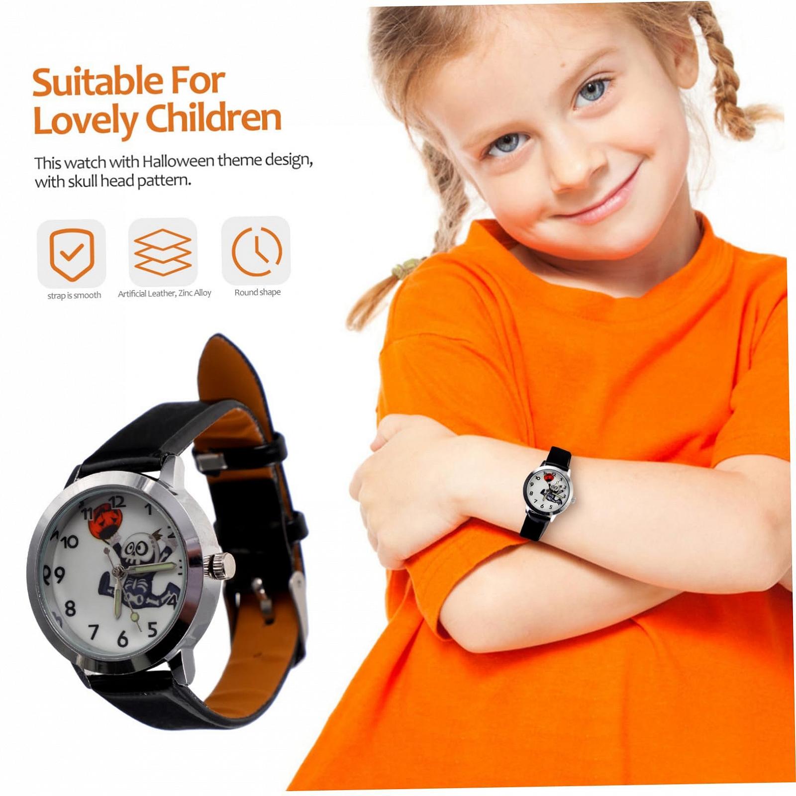 Часы Женские WRITWAA Череп Искусственная кожа Черный, фото №4 Часы Женские WRITWAA Череп Искусственная кожа Черный, фото №4