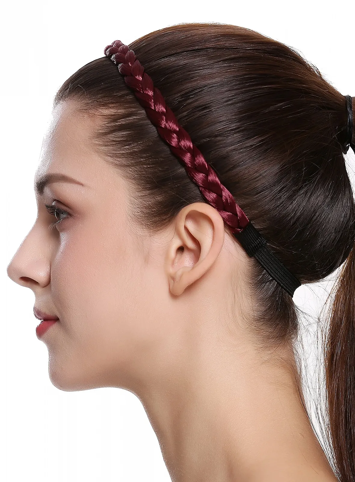 Обруч для волосся WIG ME UP Вузький CXT-008-120 Плетений, фото №3