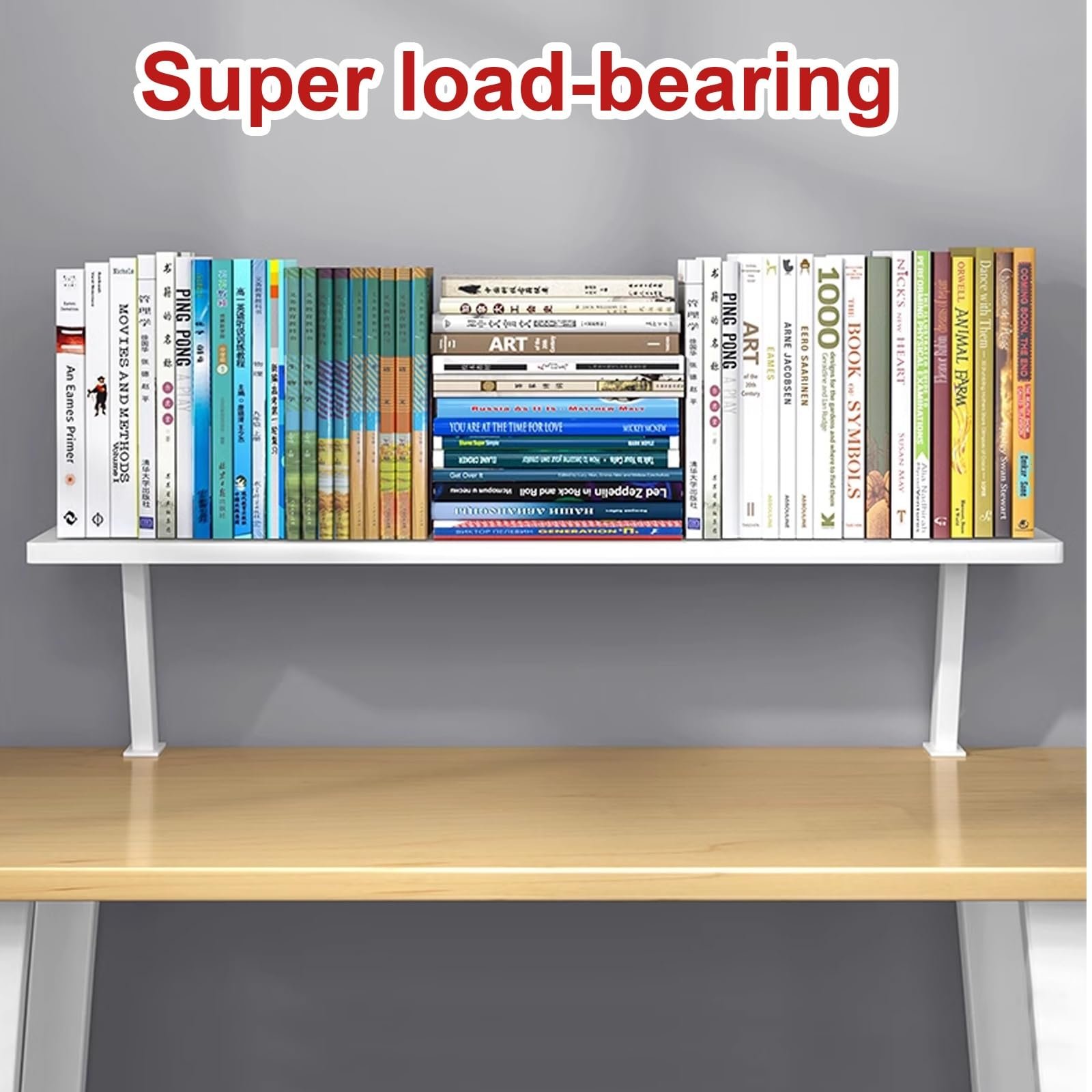 Полка для стола с выдвижными полками для игровых и офисных принадлежностей Прочный органайзер для стола для эргономичного компьютерного монитора и подставки для ноутбука Подставка для принтера Размер, фото №6