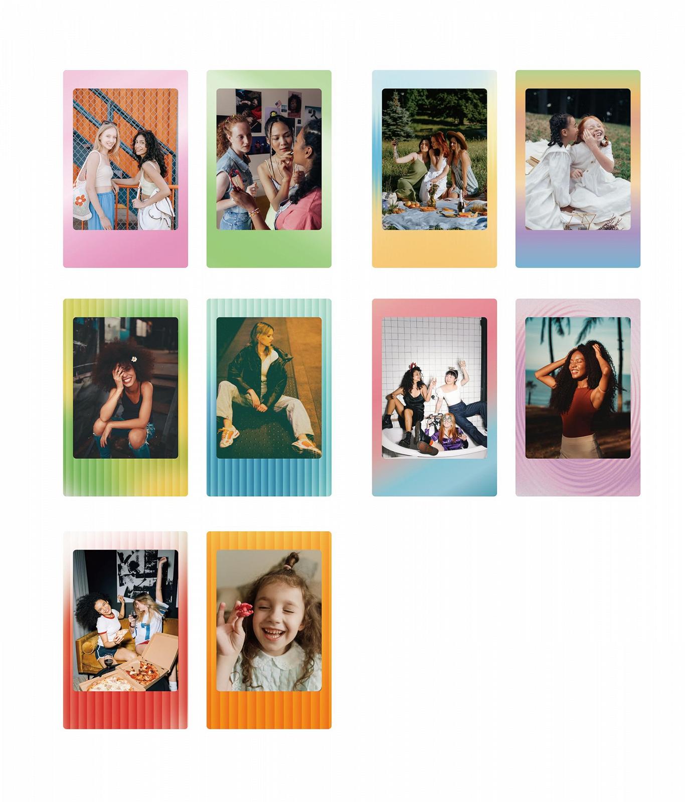 Наклейки для фото Instax Mini 30 штук Foil Edge, фото №6