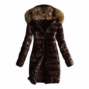 Жіноча зимова куртка ZXCL блискуча - Фото 1