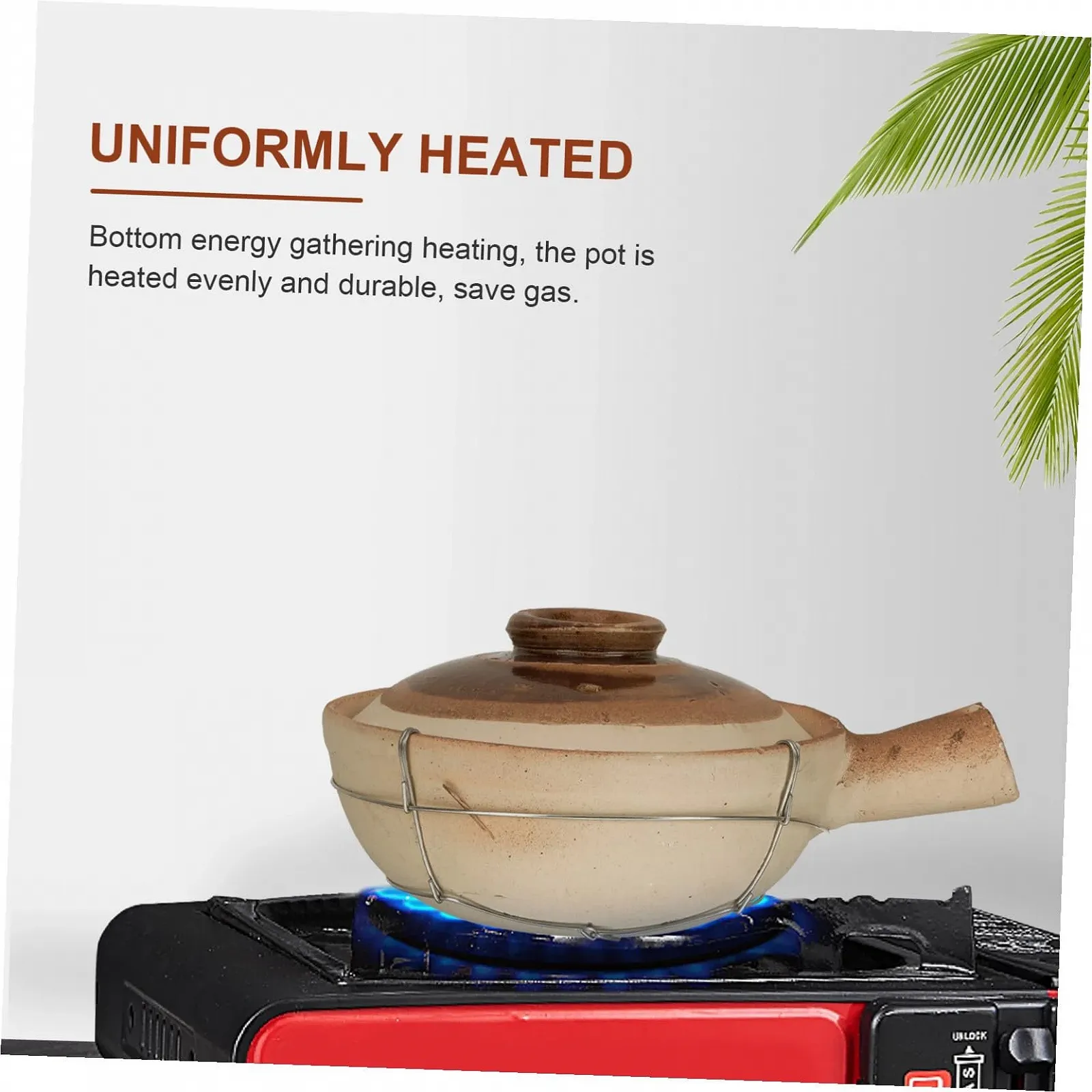 Кастрюля-сотейник Toyvian Глиняная Ручная работа С паровым отверстием, фото №7