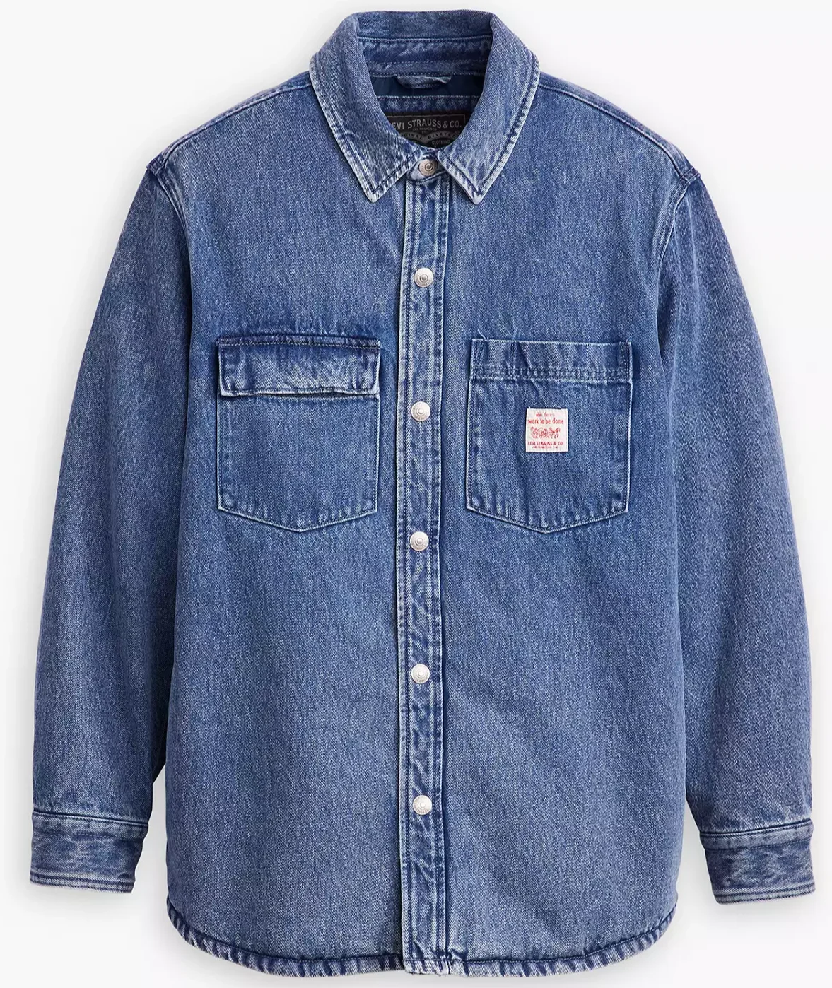 Чоловіча джинсова сорочка  Levis - Telegraph Overshirt Get Involved T Ow - XS, фото №3