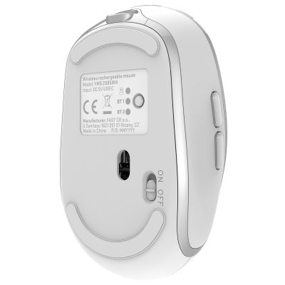 Мышка YENKEE YMS 2085WE Noble Wireless/Bluetooth White (45019715), фото №7 Мышка YENKEE YMS 2085WE Noble Wireless/Bluetooth White (45019715), фото №7