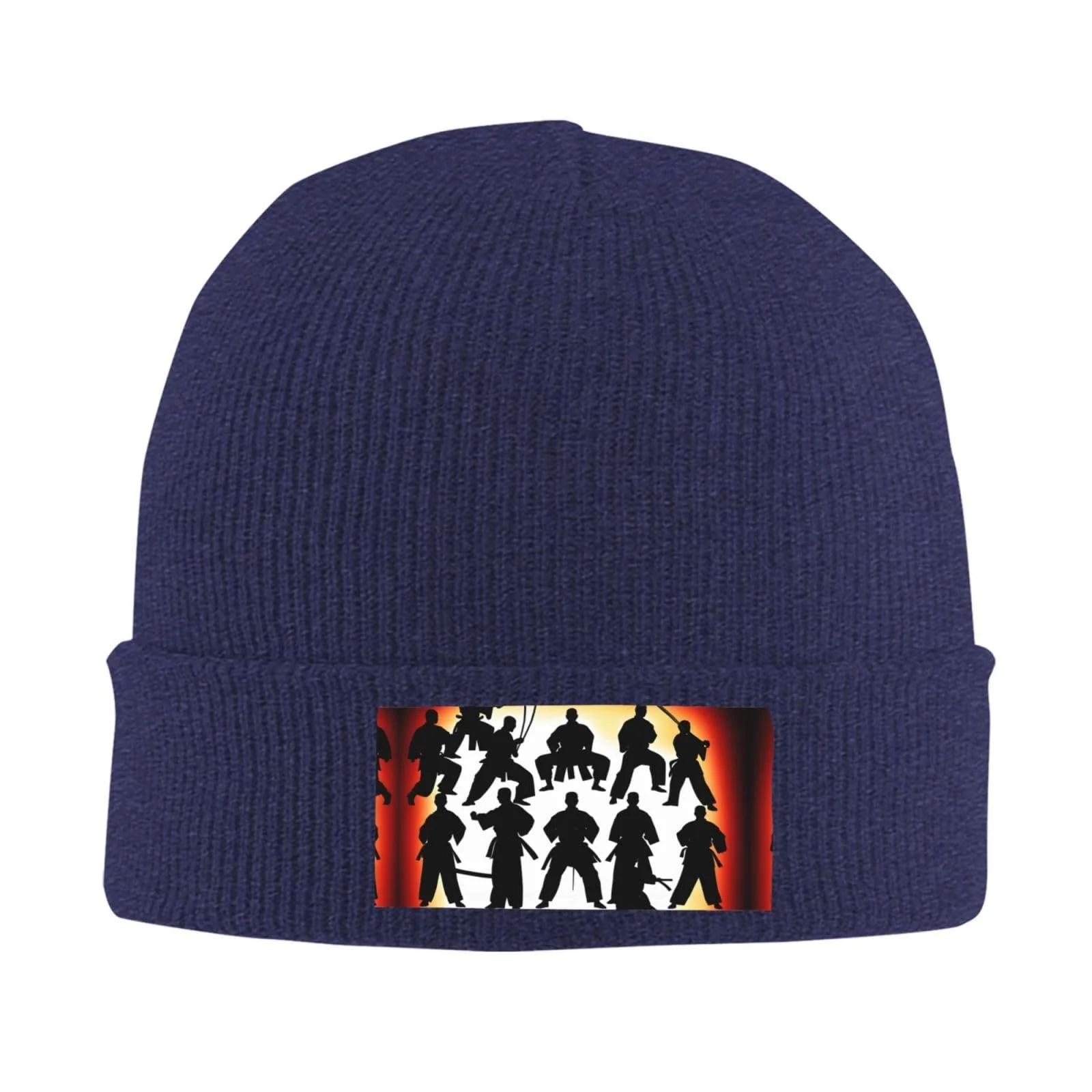 Тепла затишна шапка-біні силует Combat Print, універсальна, фото №1