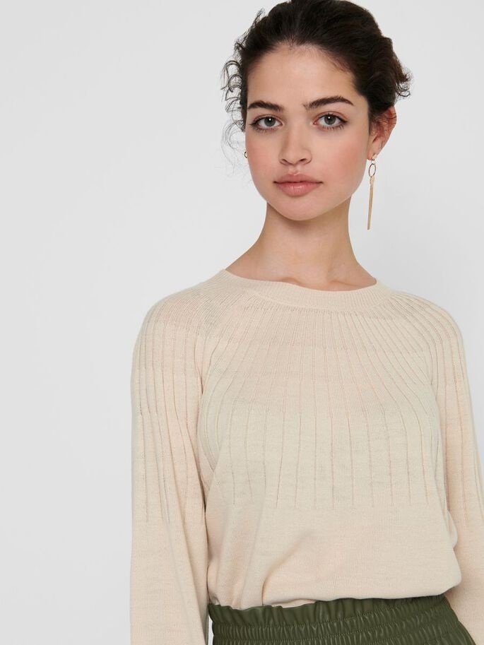 Пуловер ONLAMALIA L/S PULLOVER CC KNT 15219325 Pumice Stone ONLY L, фото №3