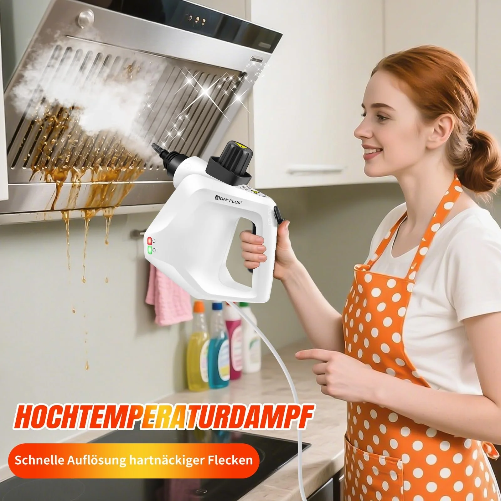 Пароочиститель высокого давления 3800 W 400 ml 7 аксессуаров IPX4 для автомобиля и дома, фото №6 Пароочиститель высокого давления 3800 W 400 ml 7 аксессуаров IPX4 для автомобиля и дома, фото №6