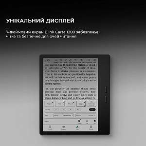Електронна книга 7" BOOX Go 7 / 64ГБ / Android 13 / Wi-Fi / Bluetooth / SD слот / Сенсорний E Ink Carta екран (1680х1264) / Чорний synthetic.ua - Фото 1