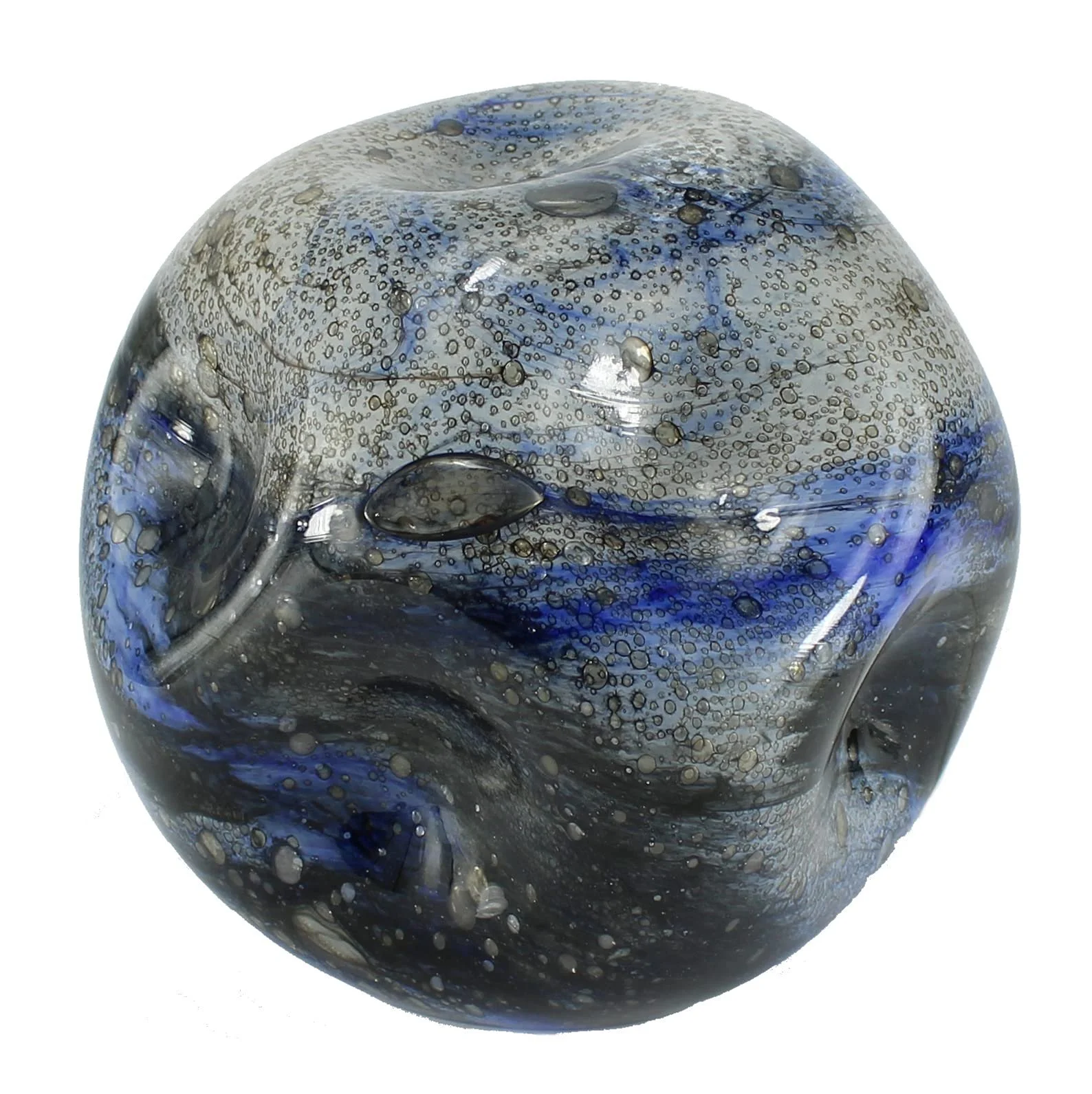 Настільна лампа Budawi Скляна куля 16 x 16 см Синьо-чорна, фото №1