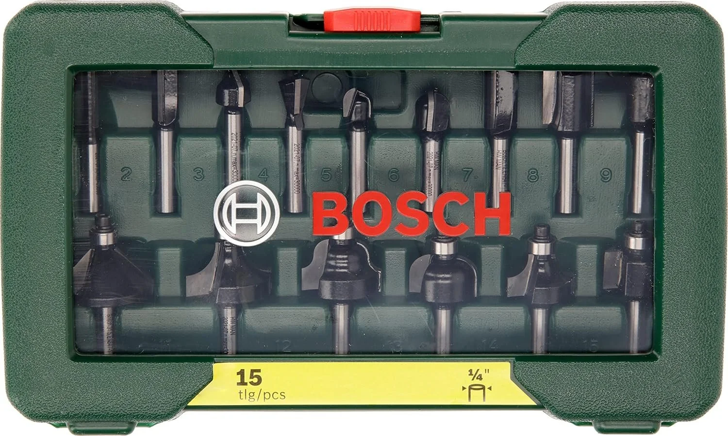 Набір фрез по дереву Bosch Accessories 2607019468 15 шт Метал, фото №2