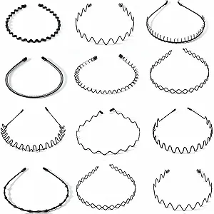 Набір металевих обручів для волосся 12 шт. - Фото 1