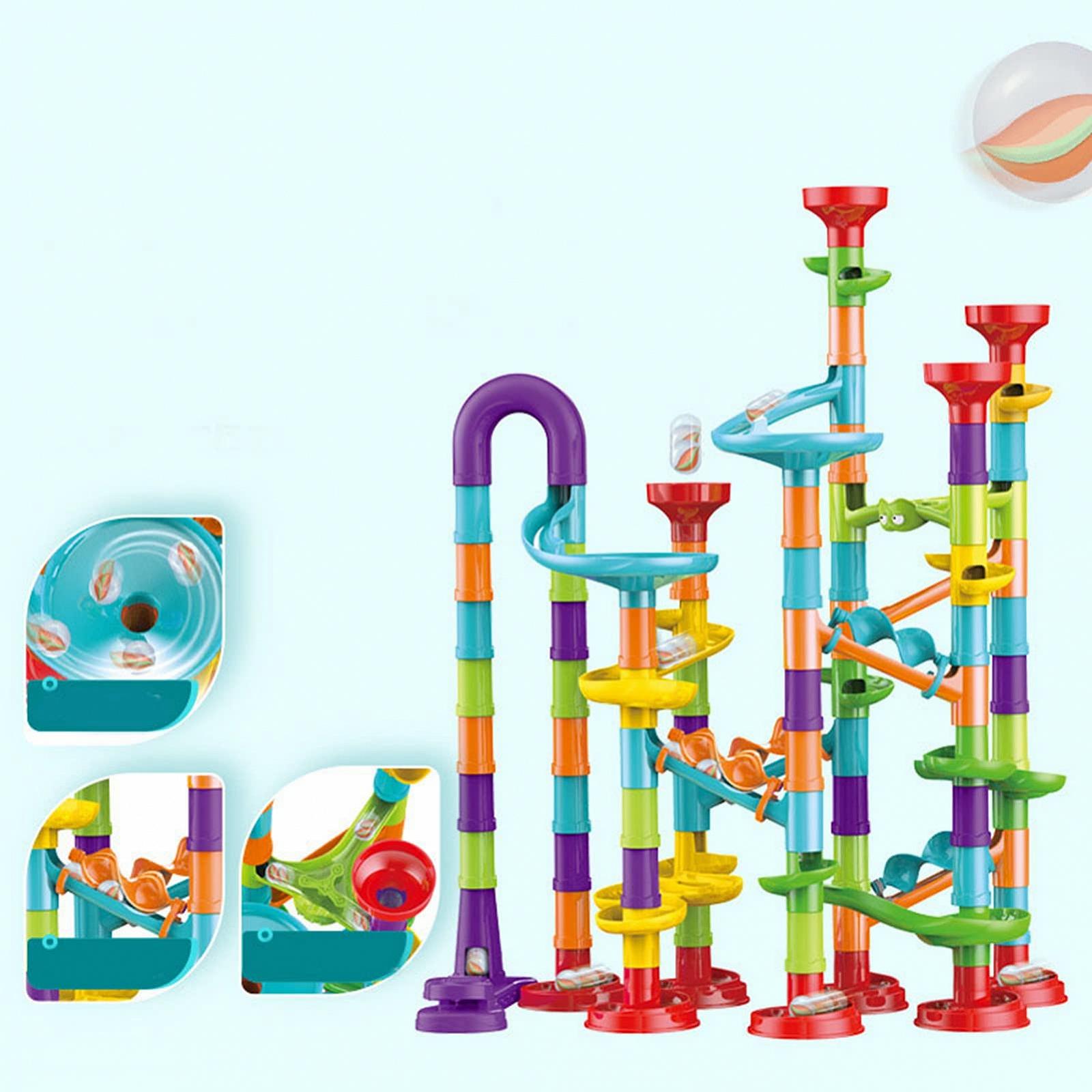 Игрушка Acouto Roll Ball Track Building Blocks из ABS-пластика 113 шт. Цветной, фото №1