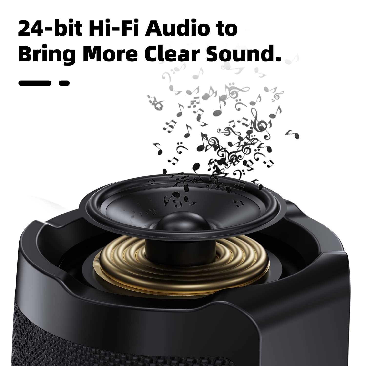 Колонка XSOUND FunPlay Pro Bluetooth Беспроводная Водонепроницаемая 30W с Сабвуфером 20 часов воспроизведения IPX7 Тип-C Быстрая зарядка, фото №2