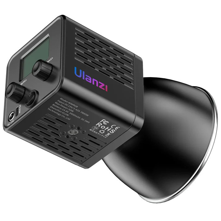 Світло постійне COB RGB портативне з акумулятором CRI 95 HSI 360 40Вт 2500-6500К Ulanzi L024, фото №2