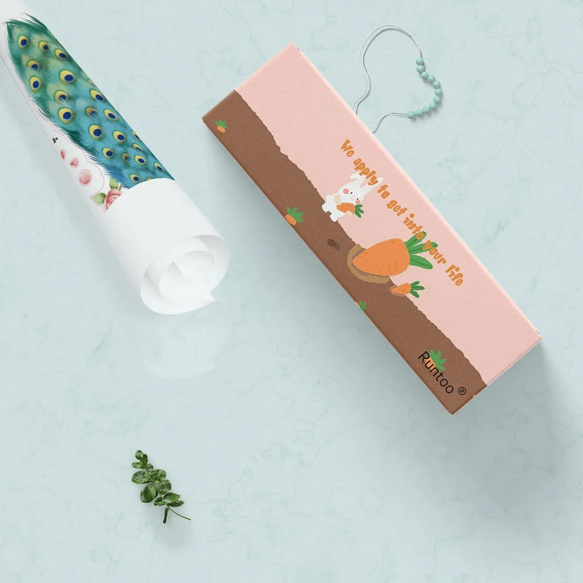 Наклейка на стіну Runtoo Large Peacock Birds Branch Flowers, фото №5