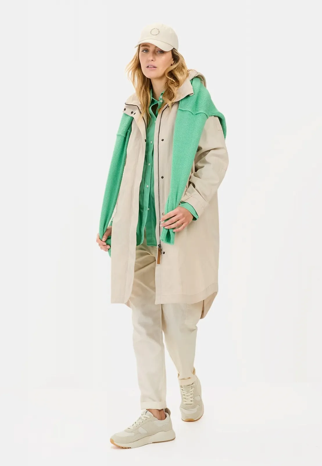 Пальто camel active Жіноче з інтегрованим капюшоном, фото №4 Пальто camel active Жіноче з інтегрованим капюшоном, фото №4