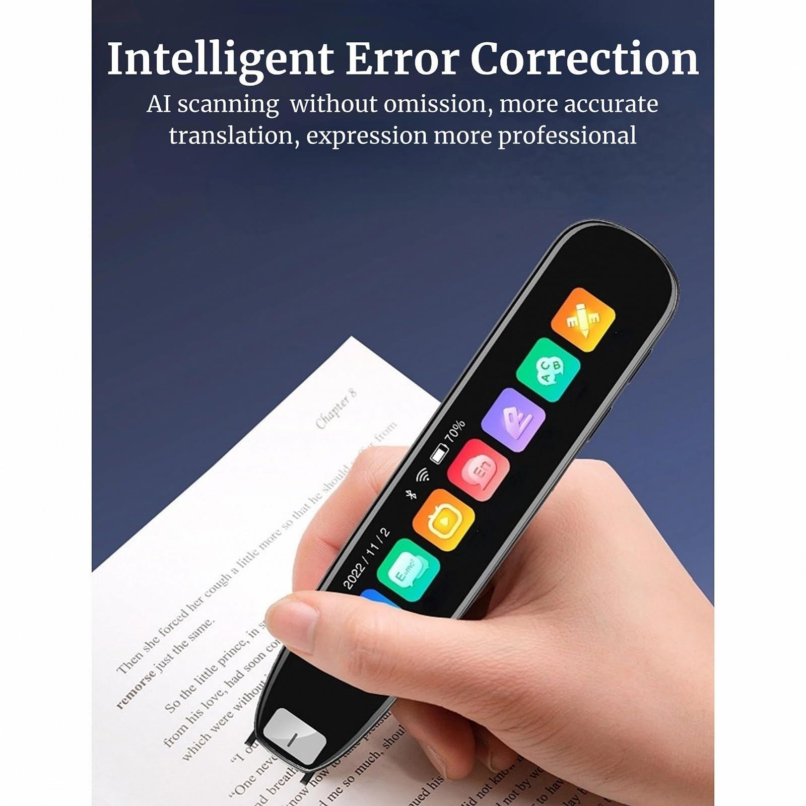 Ручка для сканирования переводов, Мобильный сканер, Ручка-словарь для чтения, 3.69-дюймовый HD сенсорный экран, Портативное устройство для голосового перевода с видеопроекцией для учебных поездок, фото №4