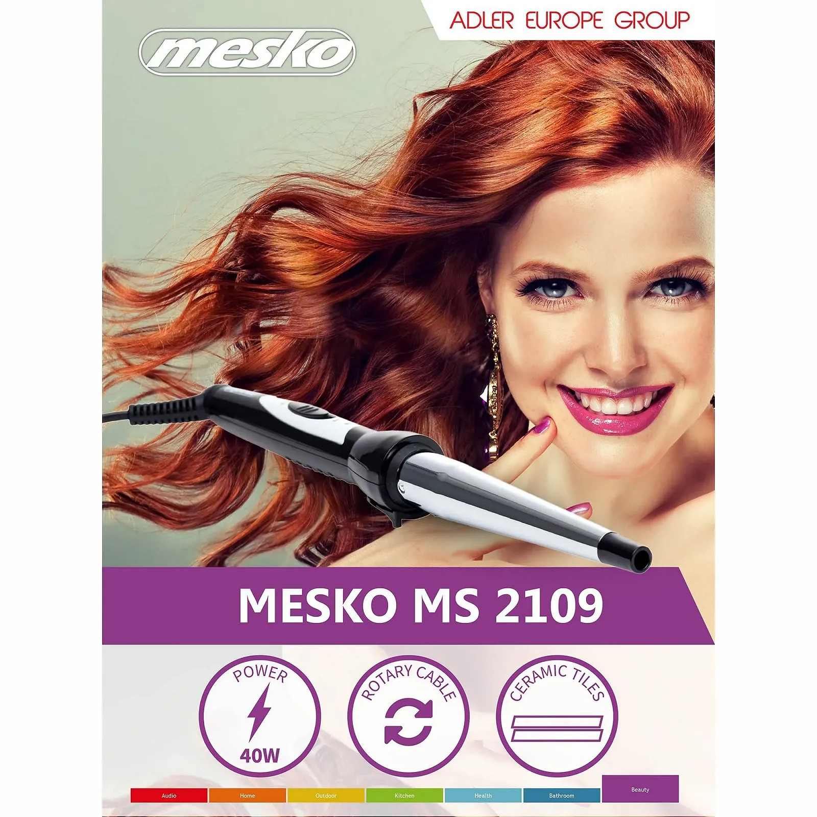 Плойка для волосся Mesko конусна 13-25 мм 40 W Black and Silver, фото №2 Плойка для волосся Mesko конусна 13-25 мм 40 W Black and Silver, фото №2