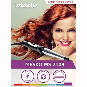 Плойка для волосся Mesko конусна 13-25 мм 40 W Black and Silver synthetic.ua - Фото 1