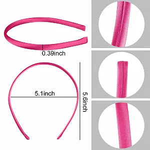 Обруч SIQUK, 18 штук, атласний, 1 см, різнокольоровий synthetic.ua - Фото 1